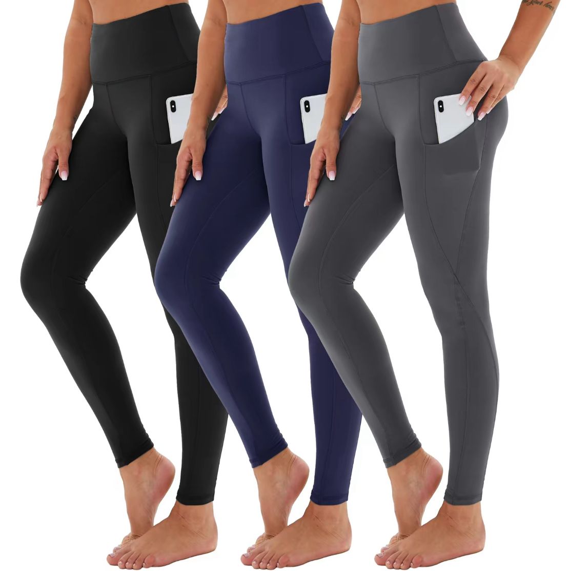 TNL: [3 pack] Leggings With Pockets