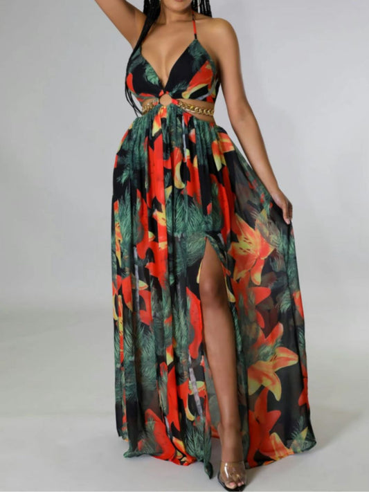 TNL: Floral Tie Back Dress